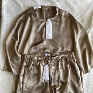 Vince Silk Set- Beige $650